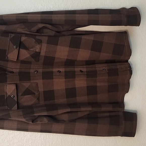 Brothers and Sons Men's Jacquard Plaid Button Down Western Shirt - Picture 7 of 12